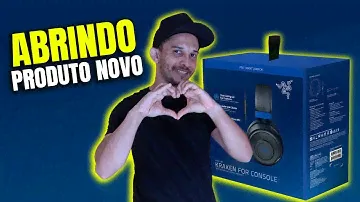 ABRINDO PRODUTO NOVO - FONE RAZER KRAKEN FOR CONSOLE
