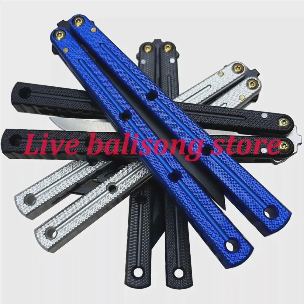 Baliplus Kraken V3 Клон с Живым Лезвием Balisong Нож-бабочка С Канальной Алюминиевой Рукояткой, Система Втулок, Свободно вращающийся EDC-Брошенный Нож