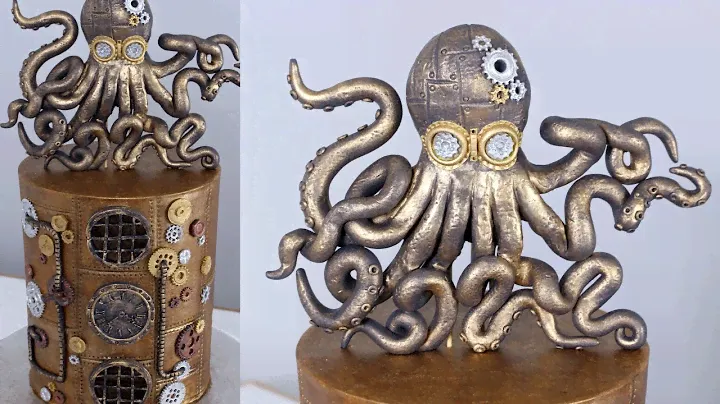 Steampunk Octopus Cake Tutorial!