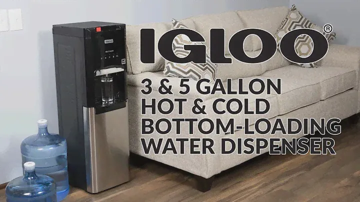 IWCBL5OSCEC1CHBKS | iGLOO® 3 & 5 Gallon Hot & Cold Bottom-Loading Water Dispenser