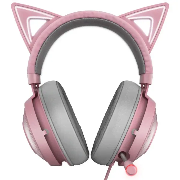 Razer Razer Игровые наушники Razer Kraken Kitty Edition Quartz (RZ04-02980200-R3M1) наушники-3