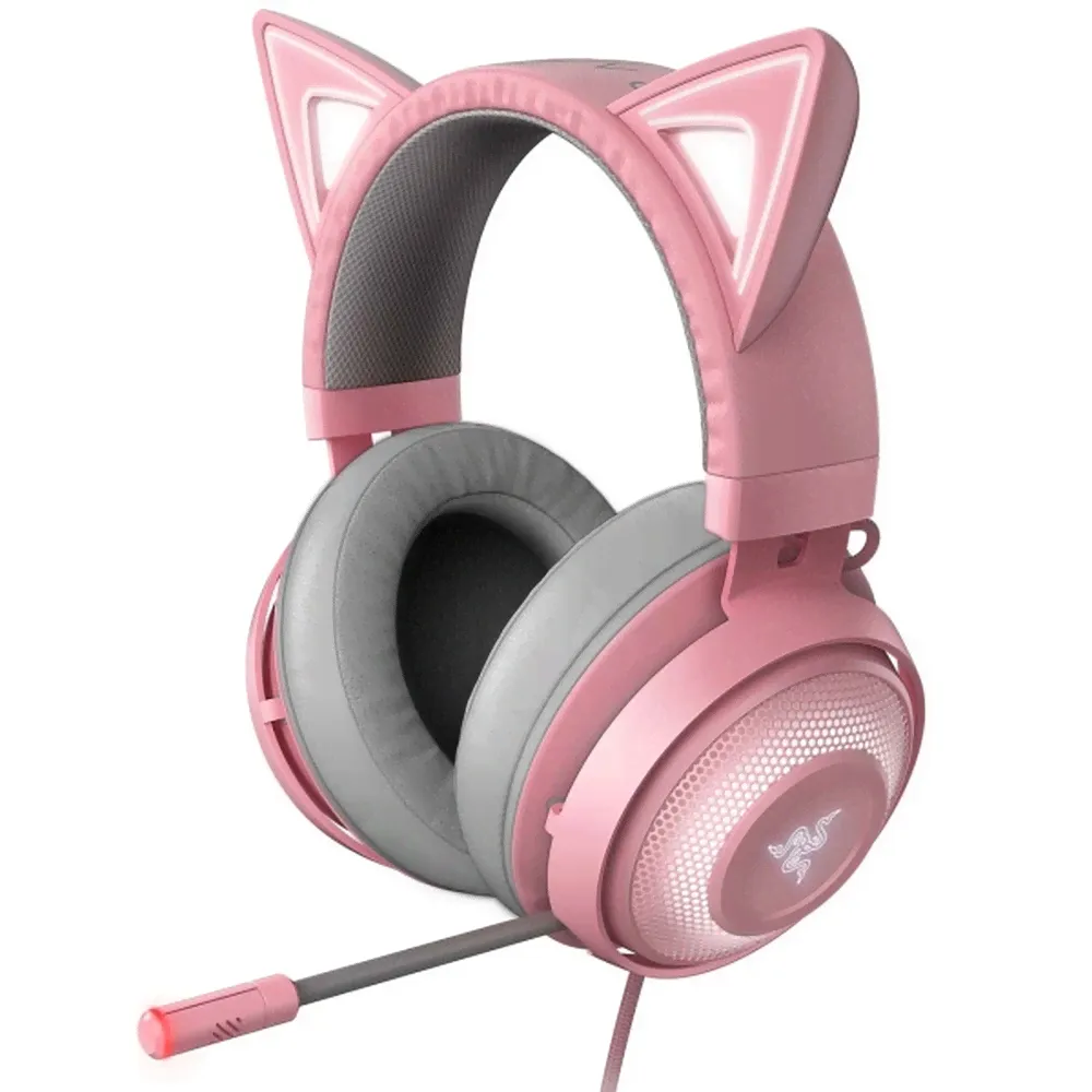 Razer Razer Игровые наушники Razer Kraken Kitty Edition Quartz (RZ04-02980200-R3M1) наушники-1