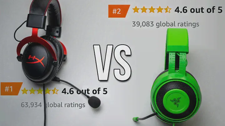 THESE Are The BEST SELLING Gaming Headsets On Amazon!? (Razer Kraken Vs Hyperx Cloud II Review)