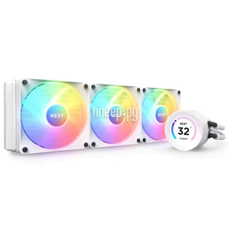 Водяное охлаждение NZXT Kraken Elite 360 RGB White RL-KR36E-W1 (Intel LGA 1700/1200/115X AMD AM5/AM4/sTRX4/TR4)-0