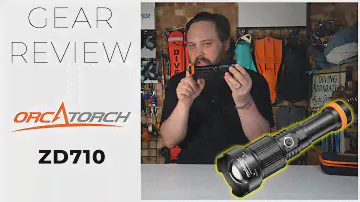 Orcatorch ZD710 Zoom Torch Unboxing Review #scuba #Unboxing #Review