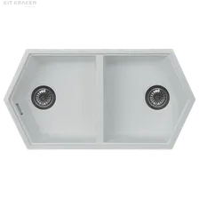 Мойка кухонная KitKraken Gulf White