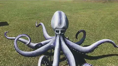 How to create a large octopus or kraken for your Halloween display( release the kraken)