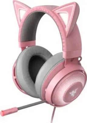 Игровая USB-гарнитура Razer Kraken Kitty RGB: пространственный объемный звук THX 7.1 — подсветка Chroma RGB — выдвижной микрофон с активным шумоподавл-0